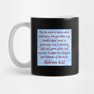 Bible Verse Hebrews 4:12 Mug